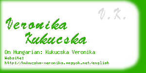 veronika kukucska business card